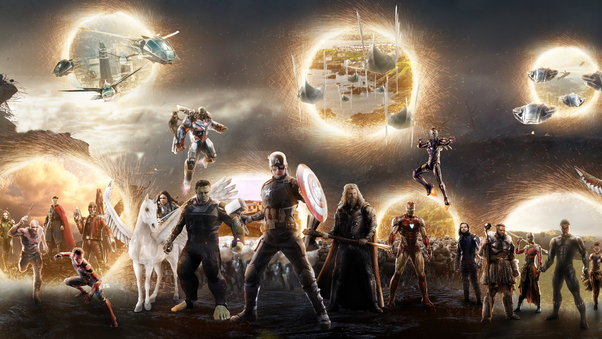 5k Avengers Endgame Final Battle Scene Wallpaper
