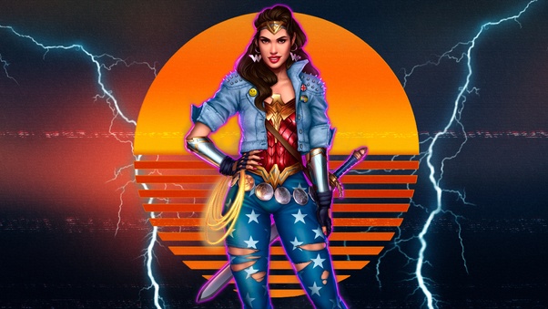5k Wonder Woman Artwork Wallpaper