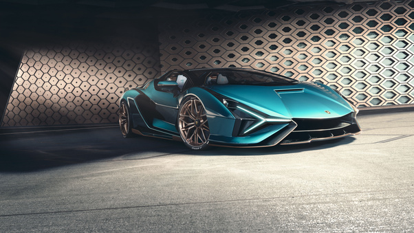 8k Lamborghini Sian Roadster 2020 Wallpaper