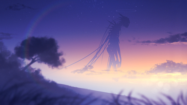 A Giant In The Twilight Sky Wallpaper