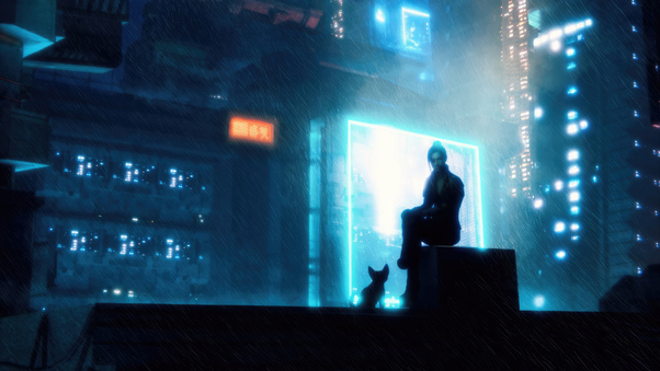 A Vigilante Night Watch With Companion Wallpaper