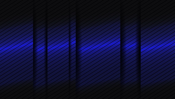 Abstract Blue Gradient Lines 3d Wallpaper