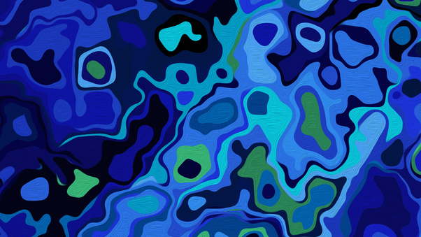 Abstract Blue World 4k Wallpaper
