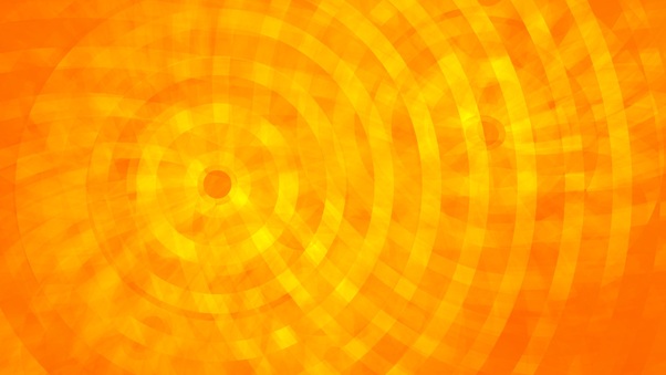 Abstract Circle Orange Rings Wallpaper
