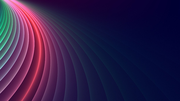 Abstract Colorful Curved Glowing 4k Wallpaper