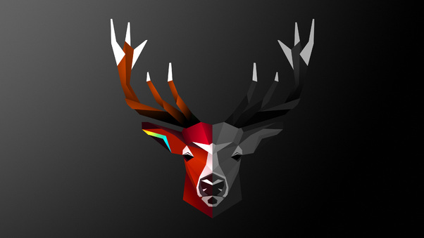 Abstract Deer 4k Wallpaper