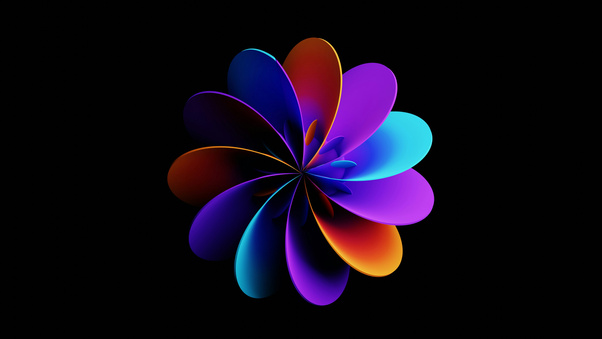 Abstract Flower Of Light Wallpaper