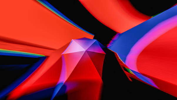 Abstract Geometry In Vibrant Motion Wallpaper