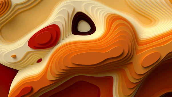 Abstract Liquid Gold Layers (1280x720) Resolution Wallpaper