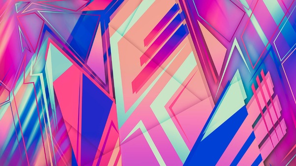 Abstract New Colors Shapes Wallpaper
