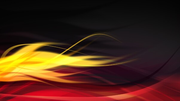 Abstract Red Yellow Graphics Wallpaper