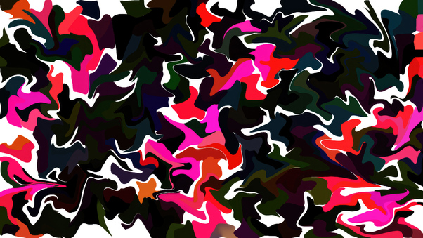 Abstract Shapes Bright 4k Wallpaper