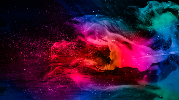 Abstract Smoke Delusion Colorful Wallpaper
