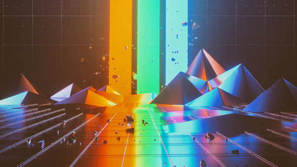 Abstract Triangle Artwork Wallpaper