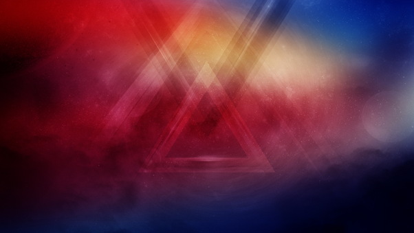 Abstract Triangle Red Wallpaper
