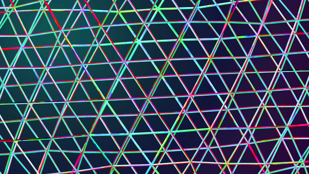 Abstract Triangular Helix Geometry (1920x1080) Resolution Wallpaper