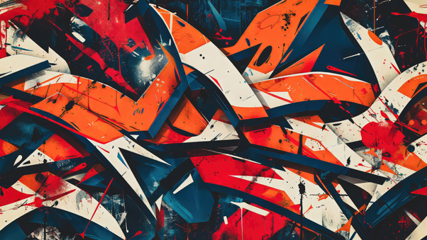 Abstract Vandalism Shapes Alive Wallpaper