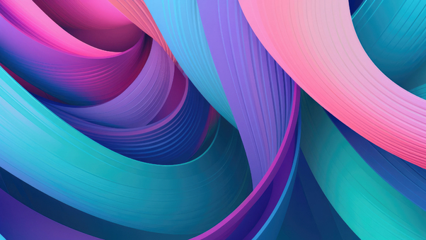 Abstract With Shadows Colors Waves Wallpaper