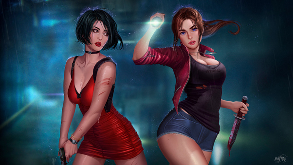Ada Wong Claire Redfield Wallpaper
