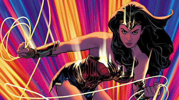 Adam Hughes Wonder Woman Cover 4k Wallpaper
