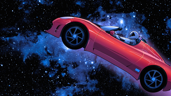 Adventures Of Starman Space X Wallpaper