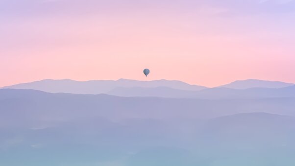 Air Balloon Minimal Morning Wallpaper