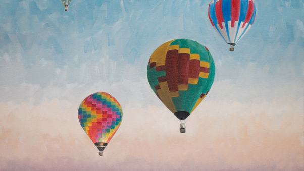 Air Balloons Digital Art 4k Wallpaper