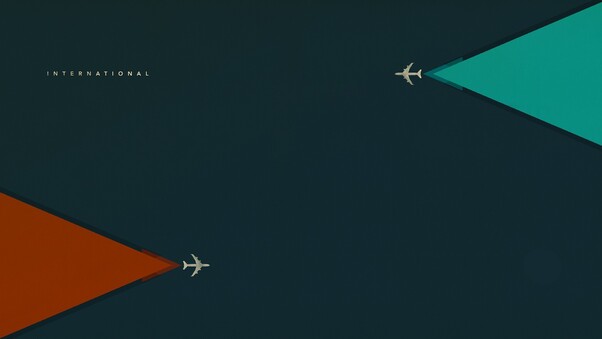 Airplane Minimalism Wallpaper
