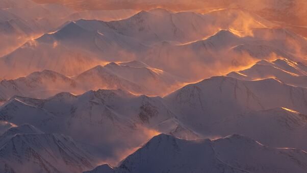 Alaska Mountains Range Morning Wallpaper