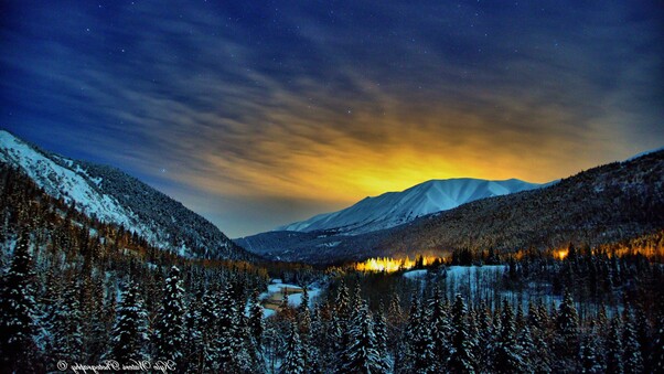 Alaska Winter Nights Wallpaper