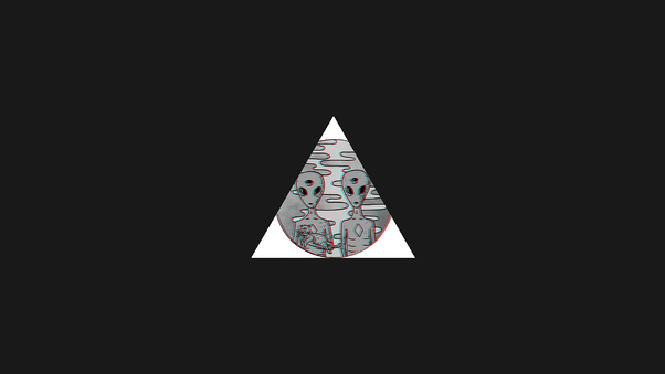 Aliens Triangle Pyramid 4k Wallpaper