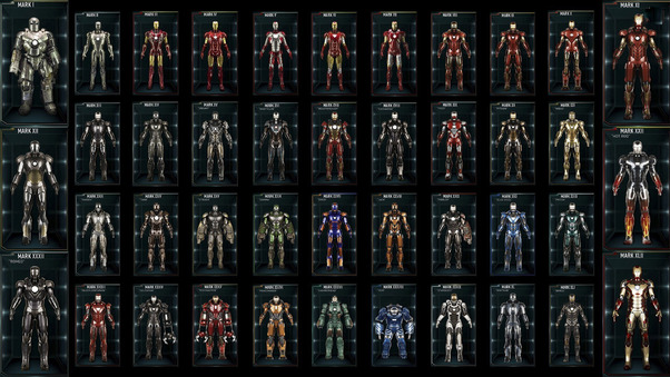 All Iron Man Suits Wallpaper