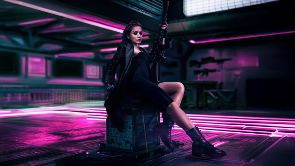 Ana De Armas The Ballerina Fighter Wallpaper