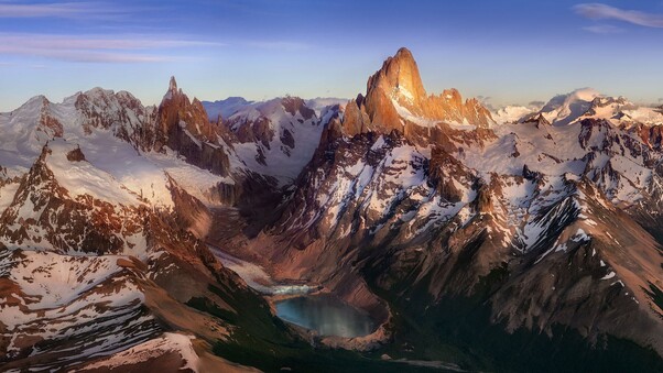 Andes Snowy Peak Wallpaper
