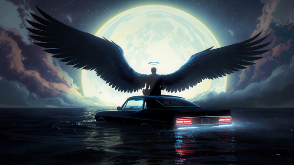 Angel At The End Of The Road Wallpaper