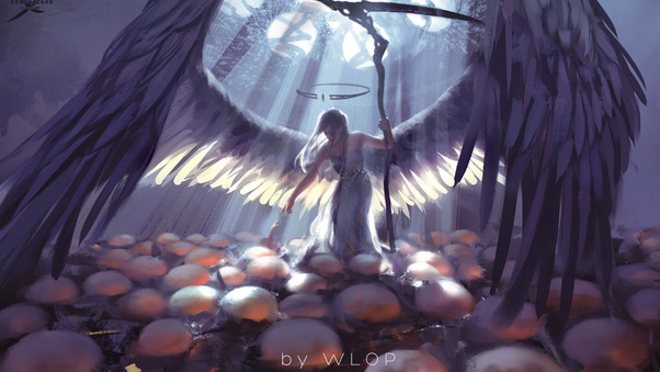 Angel Fantasy Artwork Wallpaper