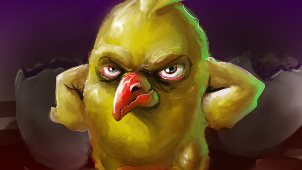 Angry Bird 4K Artwork Wallpaper