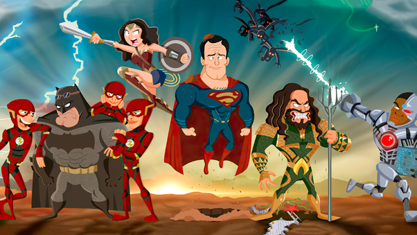 Animated Superhero Wallpaper