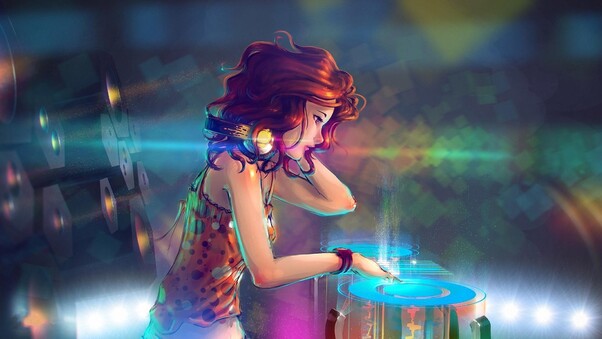 Anime DJ Girl Wallpaper