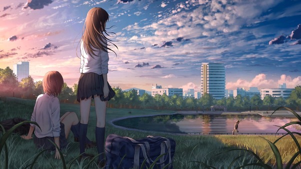 Anime Girl In School Uniform Wallpaper,HD Anime Wallpapers,4k ...