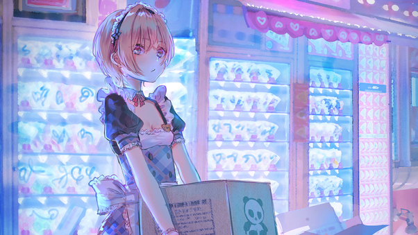 Anime Girl Maid 4k Wallpaper