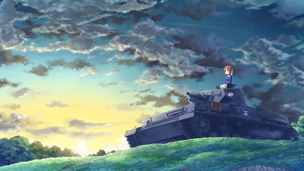 Anime Girl Panzer Wallpaper
