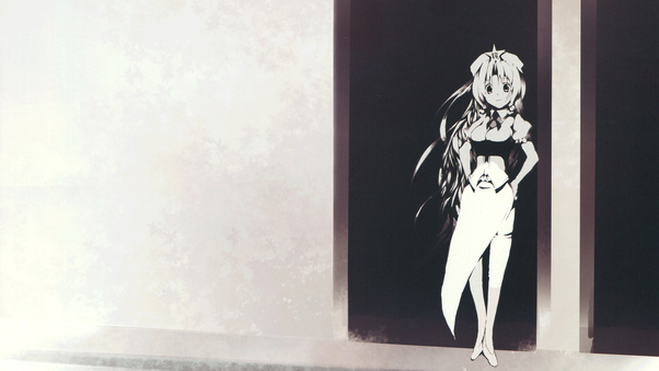 Anime Girl Standing Door 8k Wallpaper