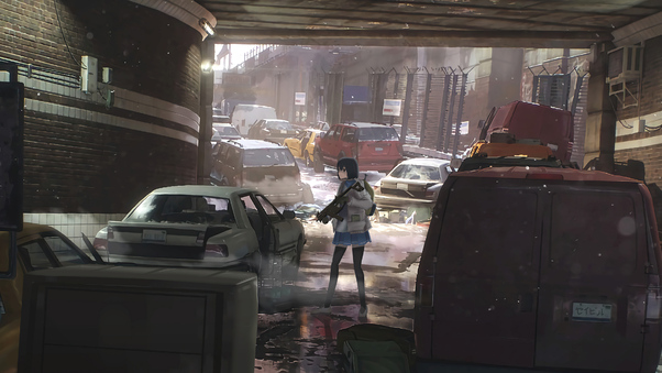 Anime Girl Tom Clancys The Division Wallpaper