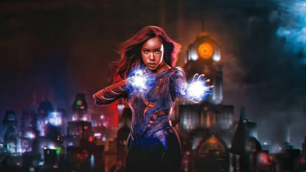 Anna Diop As Starfire In Titans Wallpaper