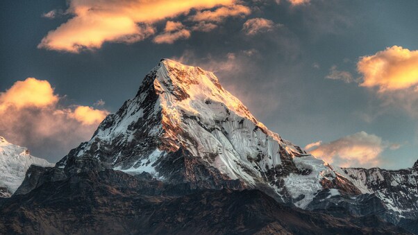 Annapurna Massif Mountain Range Nepal Wallpaper