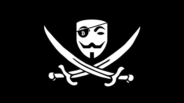 Anonymous Pirate Bitcoin 8k Wallpaper