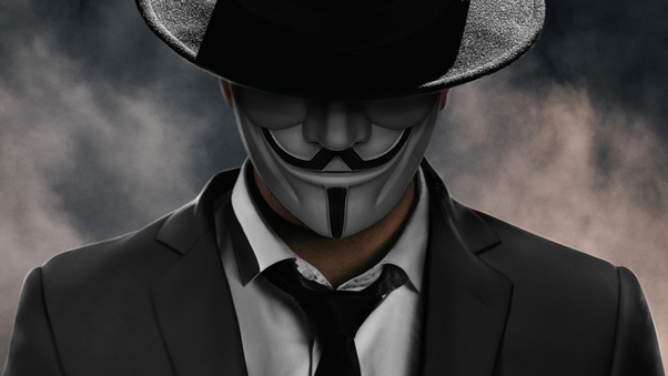 Anonymus Man In Suit Wallpaper