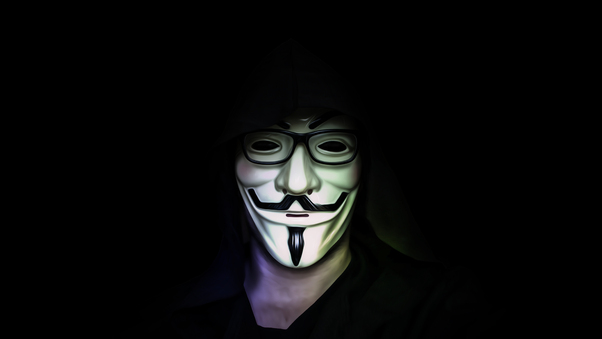 Anonymus Mask Guy 5k Wallpaper