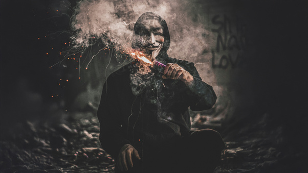 Anonymus Maskman Wallpaper